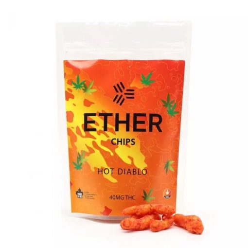 Ether Edibles Hot Diablo Chips 40Mg Thc