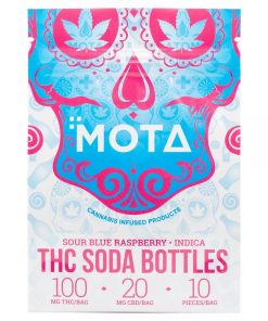 Mota Thc Blue Raspberry Soda Bottles 100Mg Thc