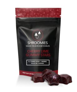 Cherry Lime Stars White Bg