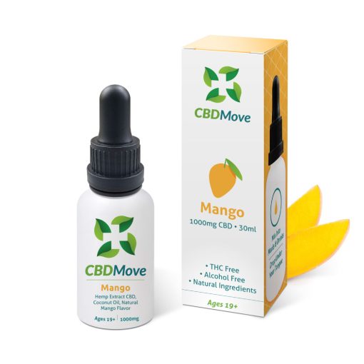 CBD Move Tincture - Mango - 1000mg CBD