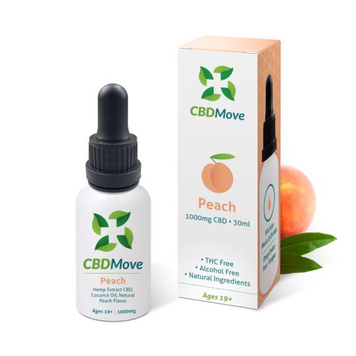 CBD Move Tincture - Peach - 1000mg CBD