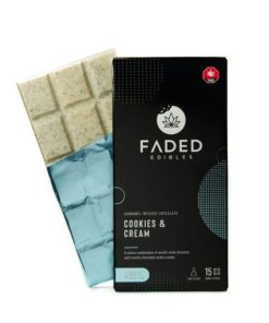 Faded Cannabis Co. Cookies & Cream Bar 450mg THC