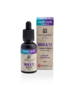 Orange Flavoured THC/CBD Indica Drops by Twisted Extracts