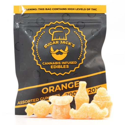 Sugarjacks Assorted Thc Gummies Orange 200Mg 1