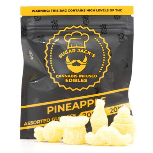 Sugarjacks Assorted Thc Gummies Pineapple 200Mg 2