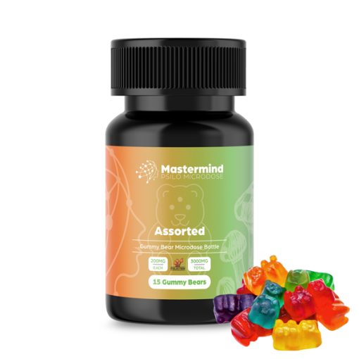 Mastermind Psilo Magic Mushroom Gummy Bear Microdose - 3000MG - Peach