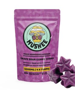 Magic Mushroom Star Gummies - Grape- 3000MG - Mushee