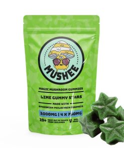 Magic Mushroom Star Gummies - Lime- 3000MG - Mushee