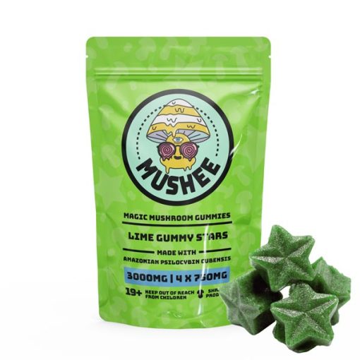 Magic Mushroom Star Gummies - Lime- 3000MG - Mushee