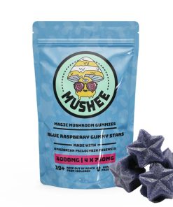 Magic Mushroom Star Gummies - Blue Raspbery - 3000MG - Mushee