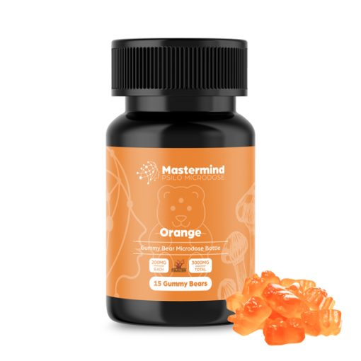 Mastermind Psilo Magic Mushroom Gummy Bear Microdose - 3000MG - Peach