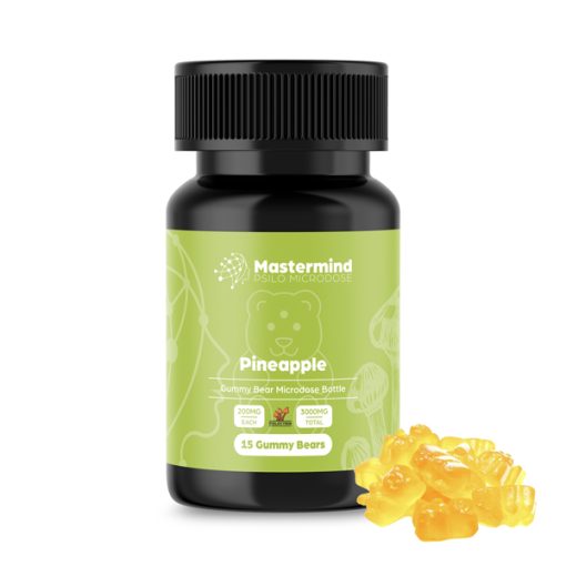 Mastermind Psilo Magic Mushroom Gummy Bear Microdose - 3000MG - Pineapple