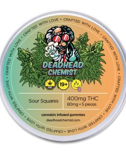 Deadhead Cannabis Gummies Sour Squares