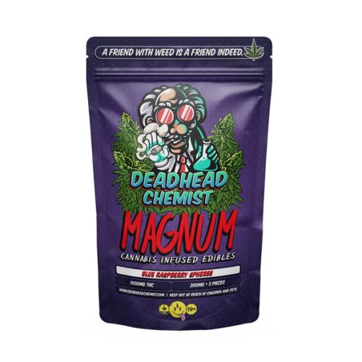 Dh Edibles Magnum Blue Raspberry Spheres 1000Mg