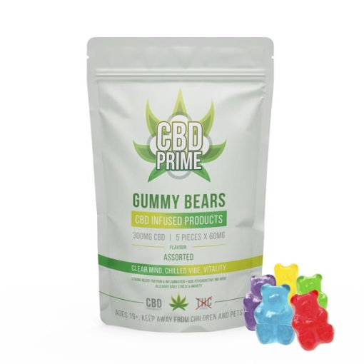 CBD Prime Gummy Bears - Assorted - 300mg CBD