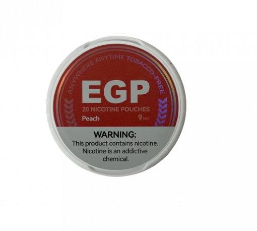 EGP Nicotine Pouches – Peach 9mg - 5 tins