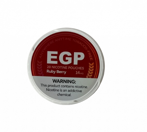 EGP Nicotine Pouches – Ruby Berry 14mg - 5 tins