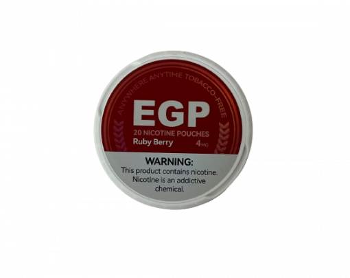 EGP Nicotine Pouches – Ruby Berry 4mg - 5 tins