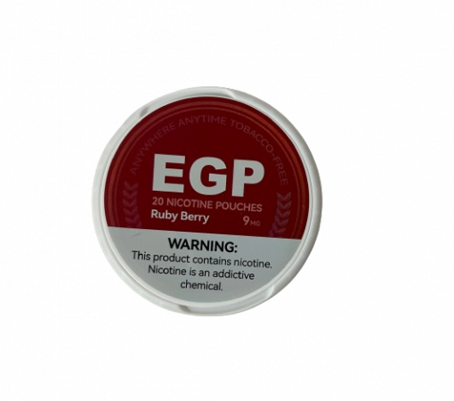 EGP Nicotine Pouches – Ruby Berry 9mg - 5 tins