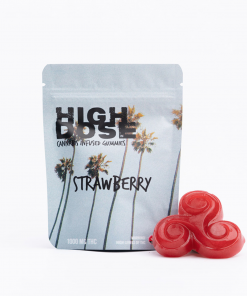 High Dose - Strawberry THC Gummies - 500mg