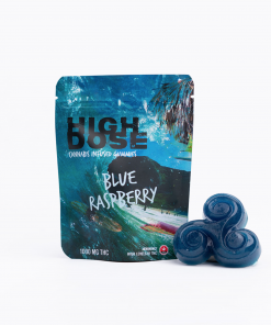 High Dose – Blue Raspberry THC Gummies 1000mg