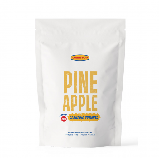 One Stop – Sour Pineapple THC Gummies 500mg