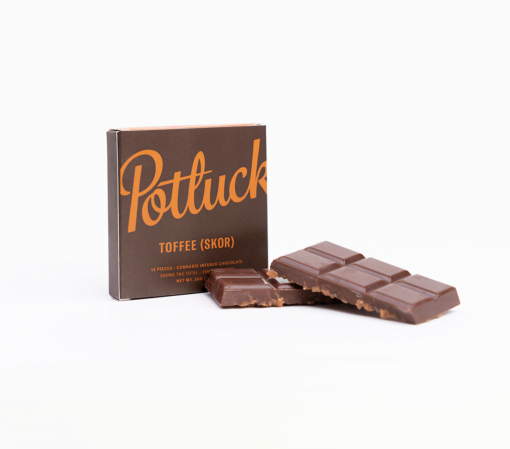 Potluck – Toffee (Skor) THC Chocolate 300mg