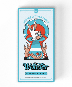 Wonder Psilocybin Chocolate Bar – Cookies n Cream 6g