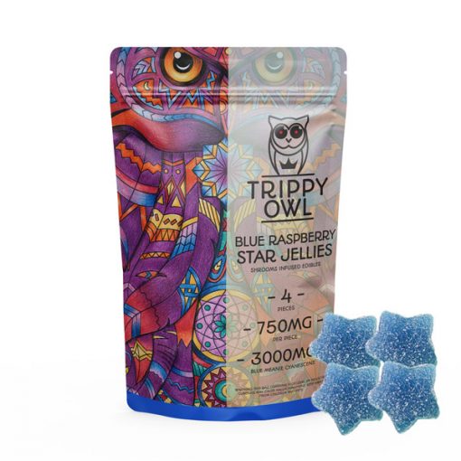 Trippy Owl Blue Raspberry Stars – 3000MG