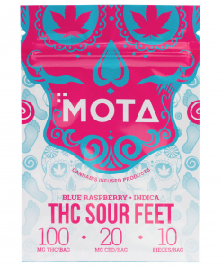 Mota Blue Raspberry Sour Feet Indica 100MG