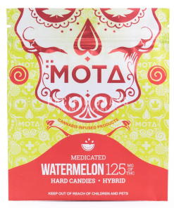 Mota Watermelon Hard Candy 125mg THC Hybrid