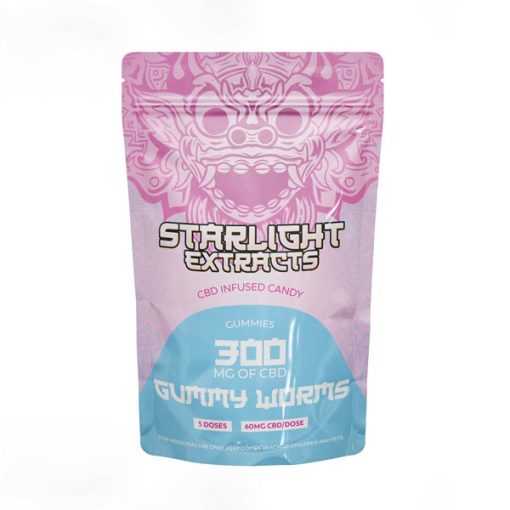 CBD Gummy Worms 300mg - Starlight