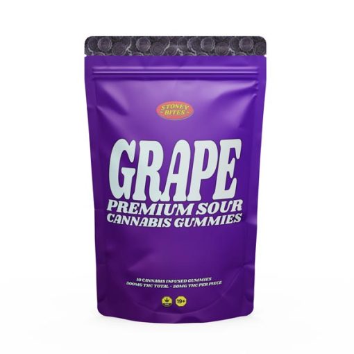 Grape THC Gummies 500mg - Stoney Bites