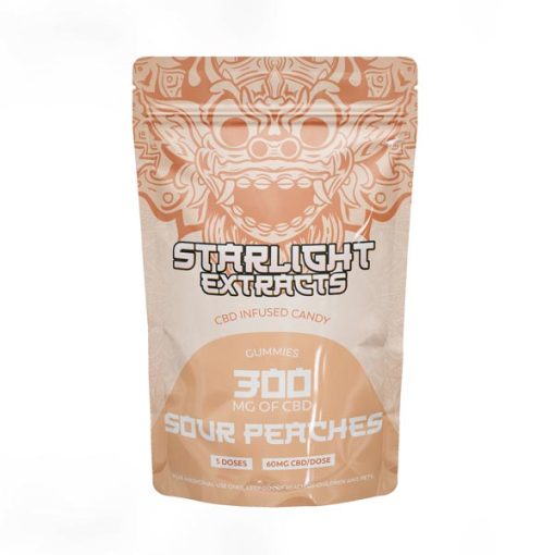 CBD Sour Peaches 300mg - Starlight