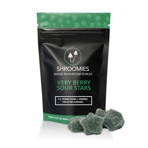 SHROOMIES VERY BERRY SOUR STARS– 3000MG