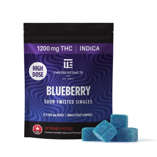 Twisted Extracts Blueberry High Dose Indica (1200mg THC)