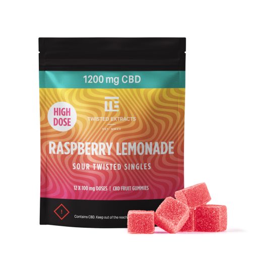 Twisted Extracts Raspberry Lemonade High Dose (1200mg CBD)