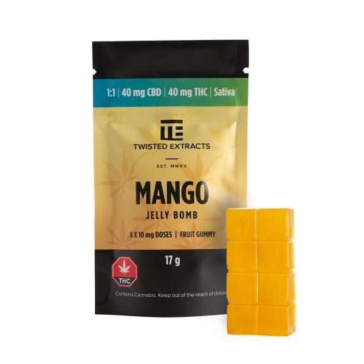 Twisted Extracts Mango 1:1 Jelly Bomb THC/CBD