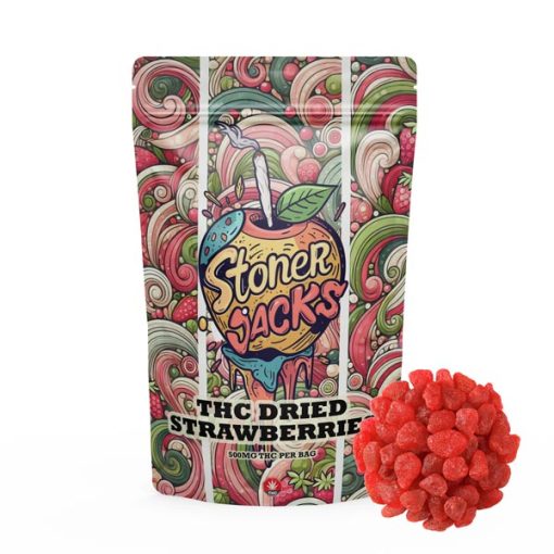 Dried Strawberries 500MG THC - Stoner Jacks