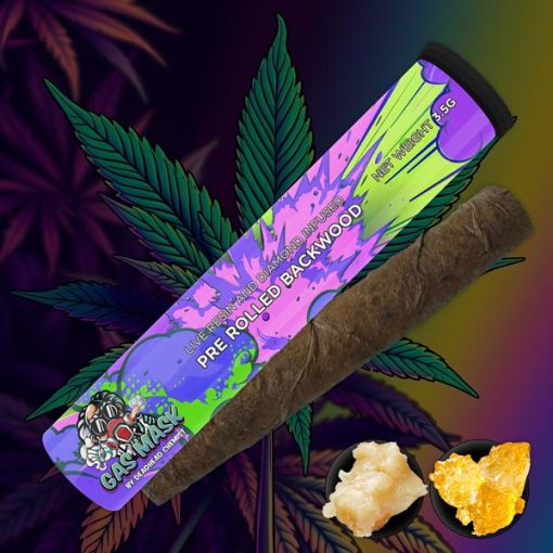 Gas Mask Backwoods | Premium Infused and Non Infused Pre Roll