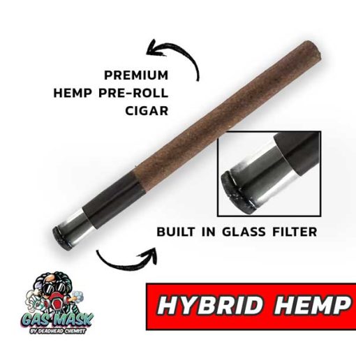 Gas Mask Hybrid Hemp Pre-Rolled Cigar | 4.61G Infused & Non-Infused - Image 2